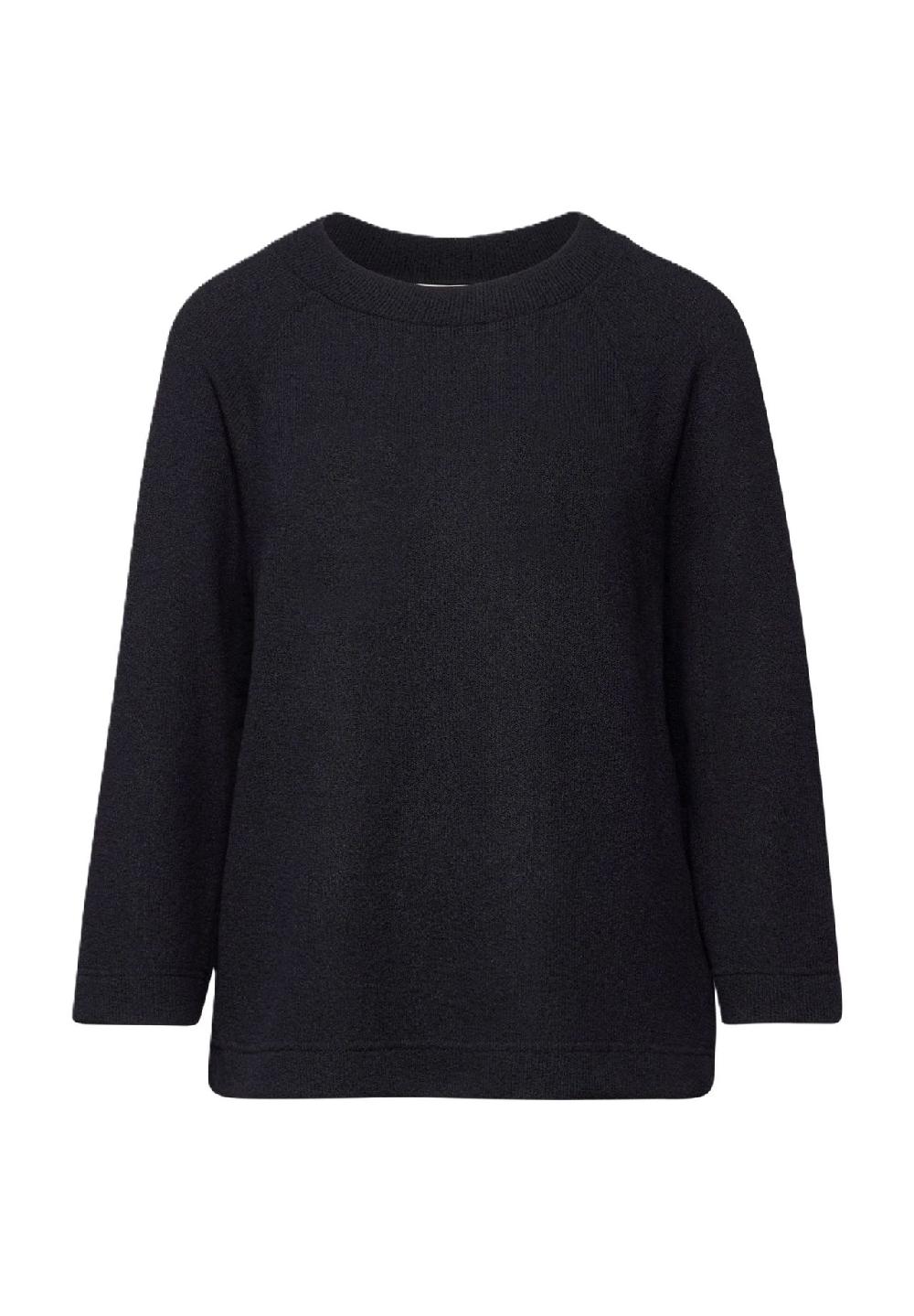 Street One Shirt 3/4-Arm U-Boot-Ausschnitt für Damen Black Friday