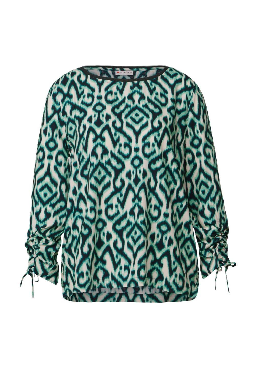 Street One Shirtbluse Raffung für Damen Vatertagsangebot