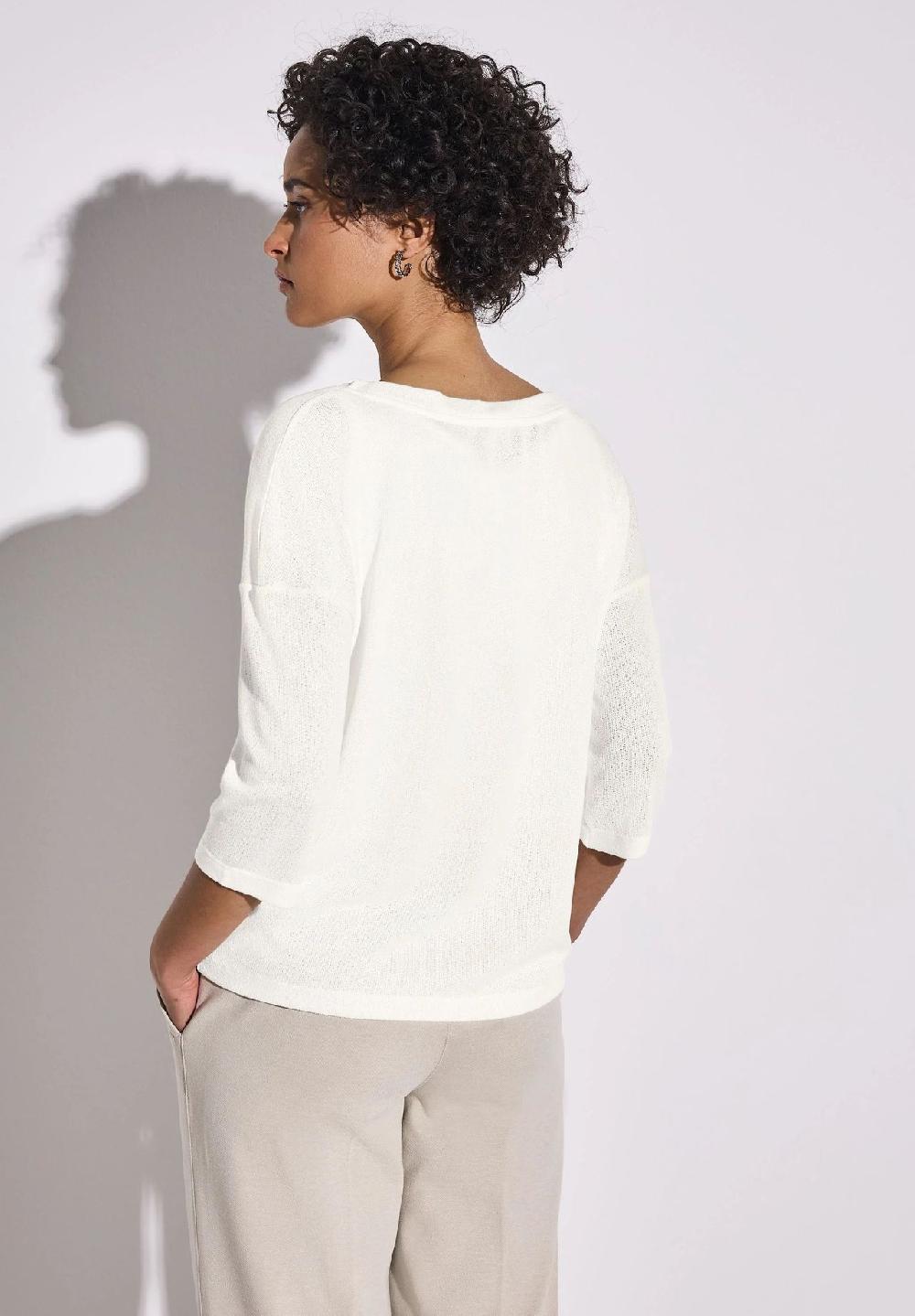 Street One Shirt U-Boot-Ausschnitt 3/4-Arm für Damen Zeitlich begrenztes Angebot