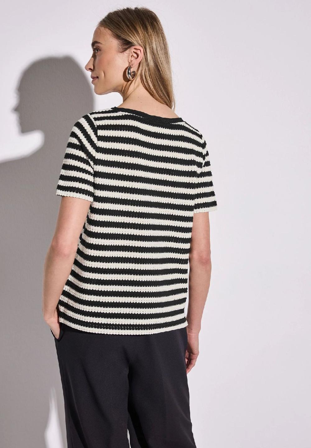 Street One T-Shirt gerader Schnitt Rundhals für Damen Exklusive Angebote