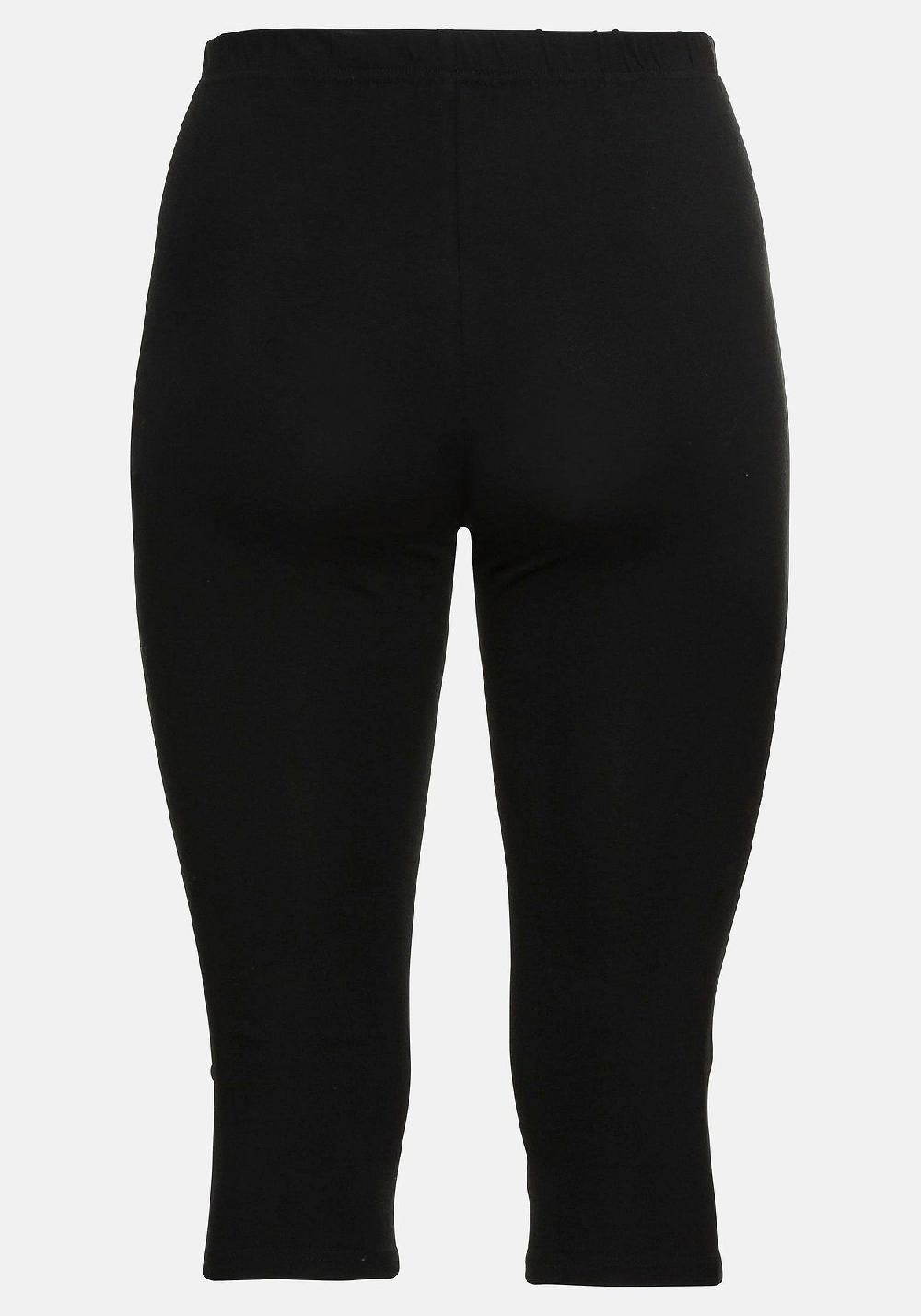 sheego Leggings mit Raffung und Deko-Knöpfen am Saum Online Outlet