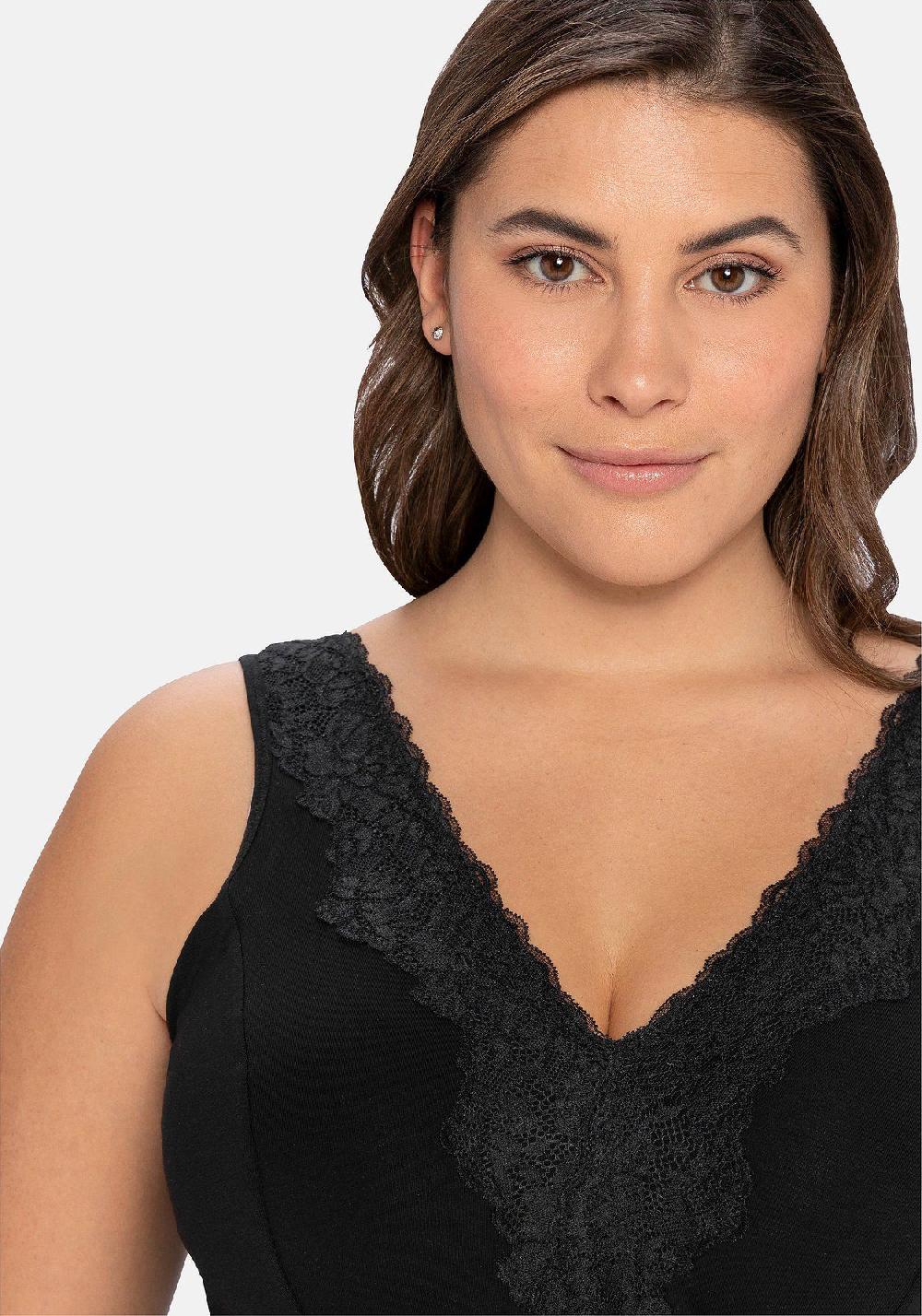 sheego BH ohne Bügel in Bustier-Form mit Spitzenborte Zeitlich begrenztes Angebot