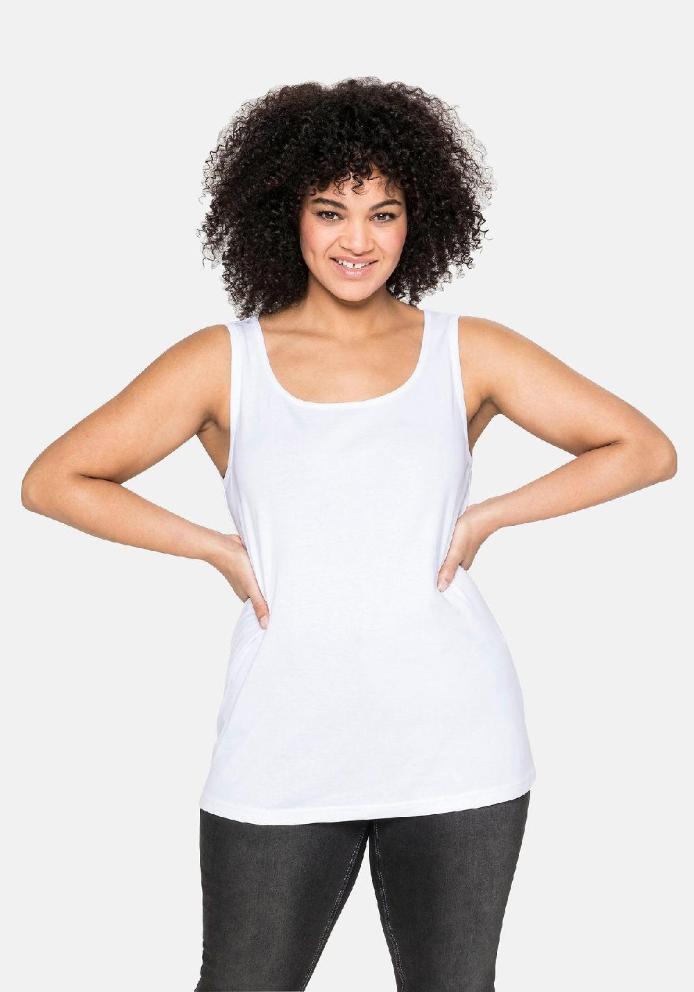 sheego Tanktop aus reiner Baumwolle Neuheiten