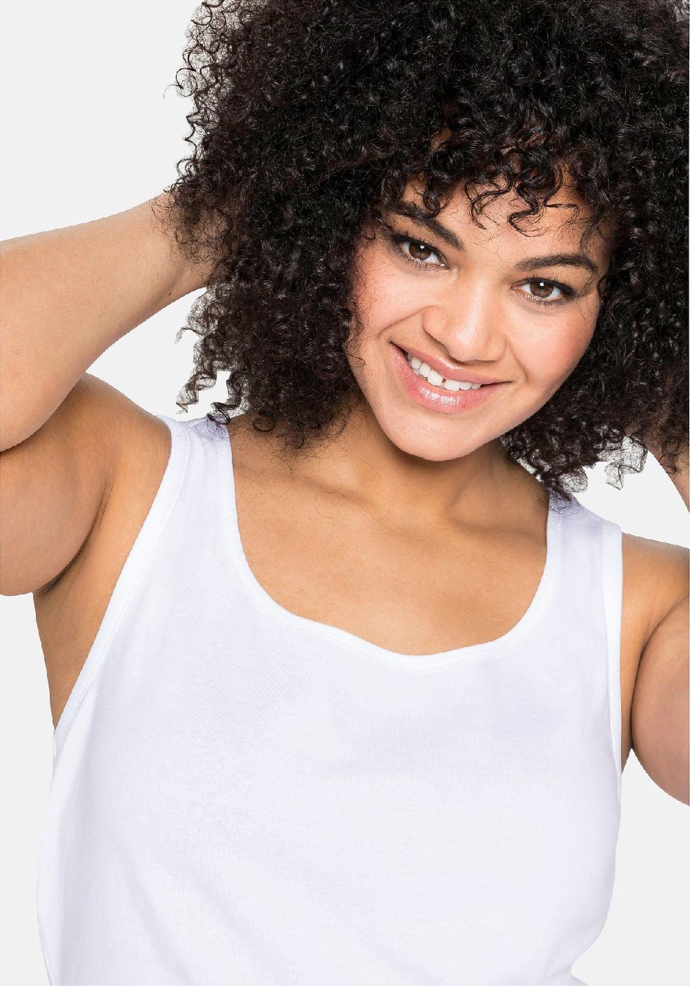 sheego Tanktop aus reiner Baumwolle Neuheiten