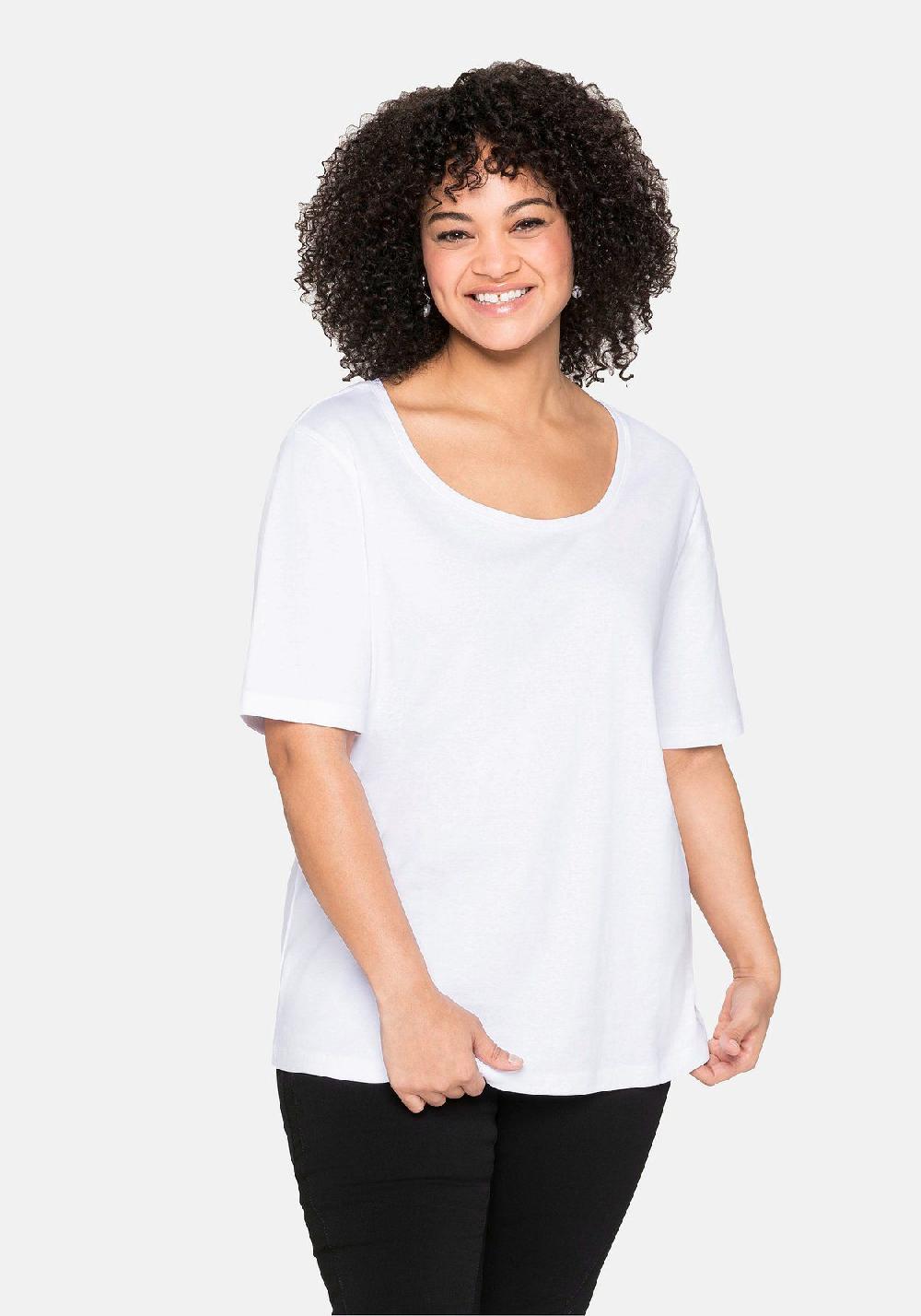 sheego T-Shirt aus reiner Baumwolle Bestseller