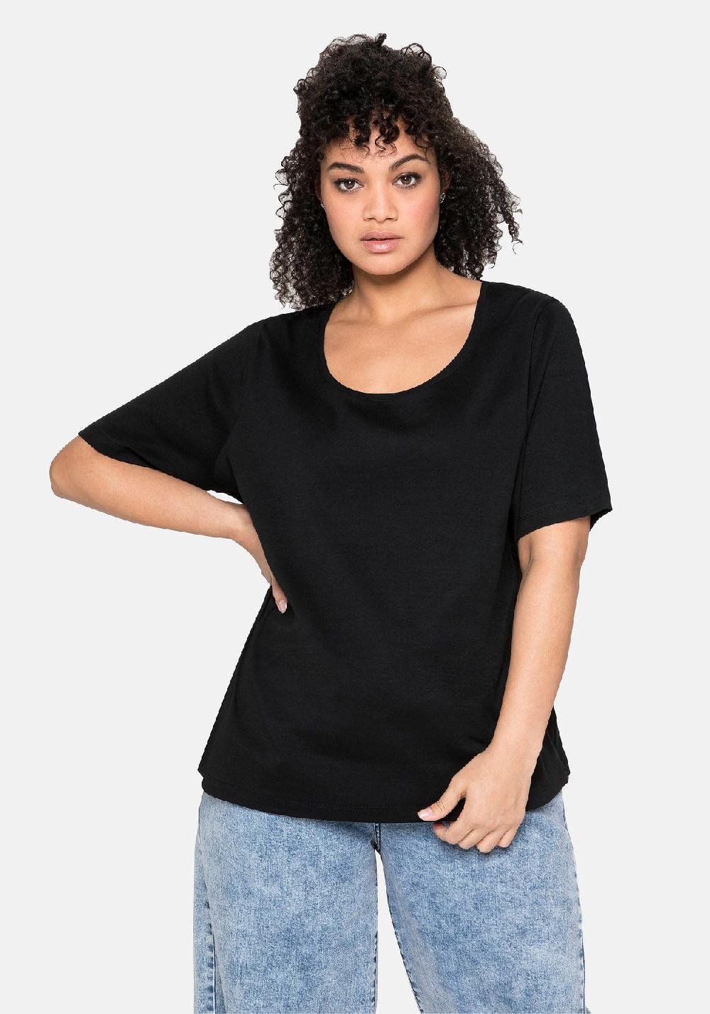 sheego T-Shirt aus reiner Baumwolle Saisonale Angebote