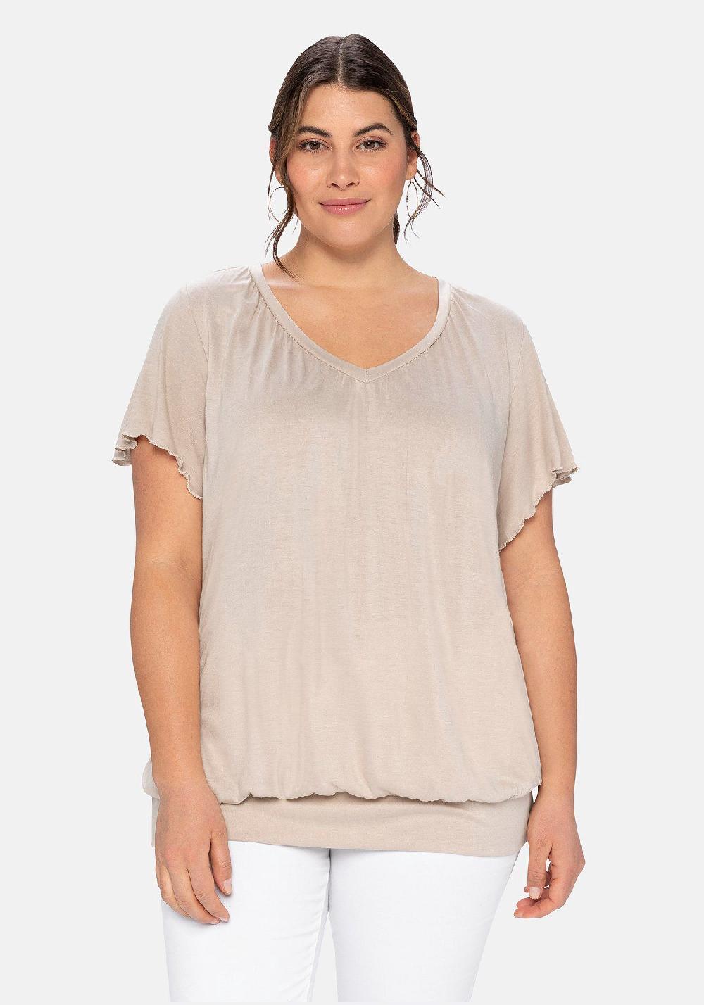 sheego T-Shirt mit Flügelärmeln Riesige Ersparnisse