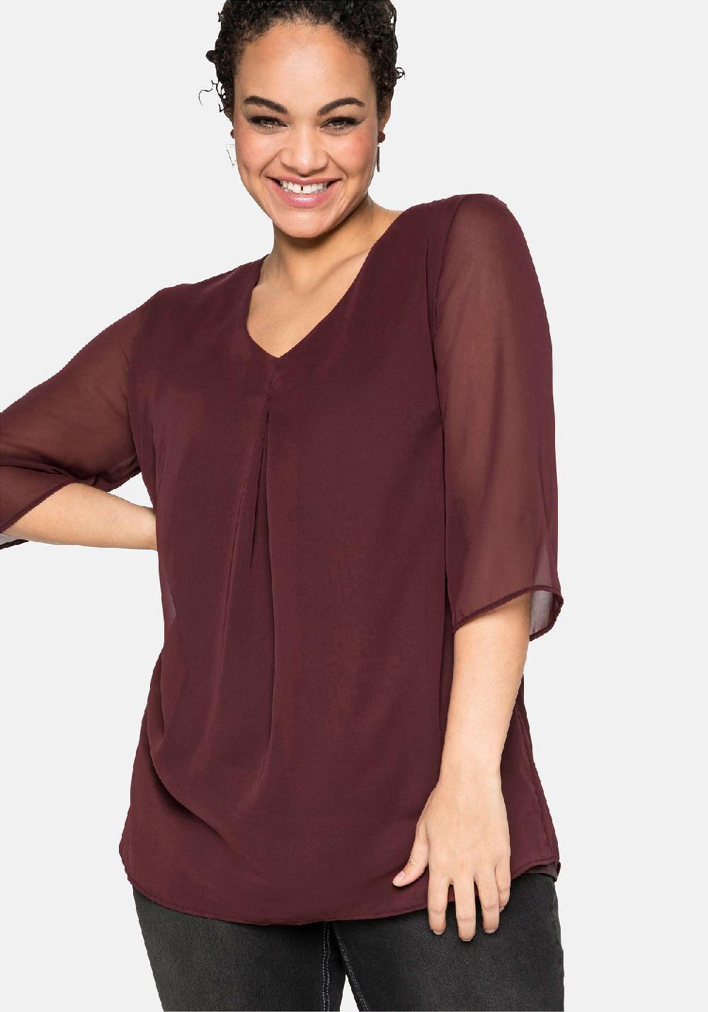 sheego Tunika im Lagenlook mit Chiffon Kostenlose Rückgabe