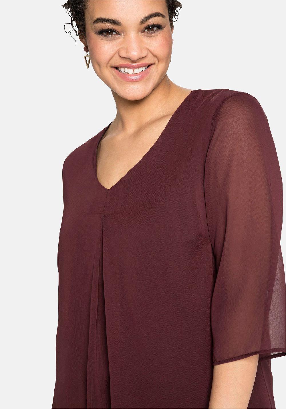 sheego Tunika im Lagenlook mit Chiffon Kostenlose Rückgabe