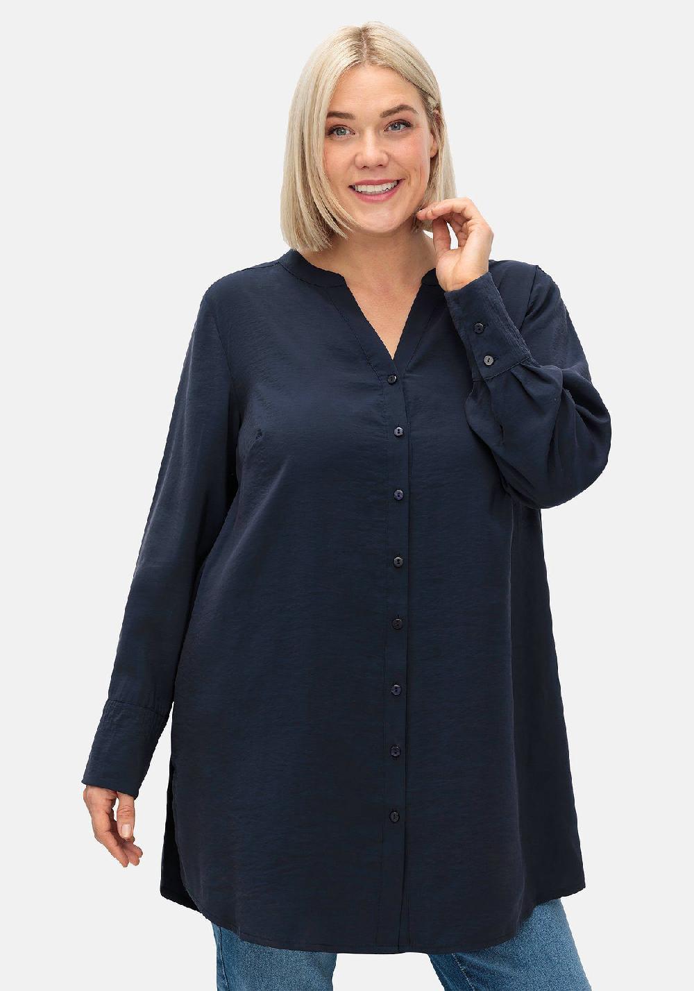 sheego Longbluse mit Raffung am Rückenteil Neueste Stile