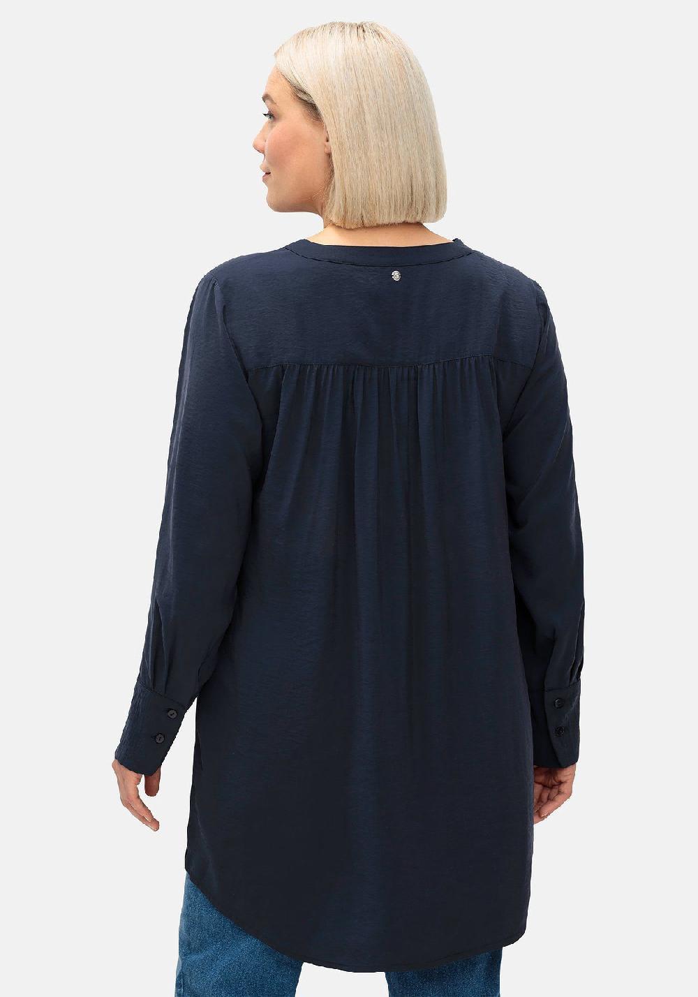 sheego Longbluse mit Raffung am Rückenteil Neueste Stile