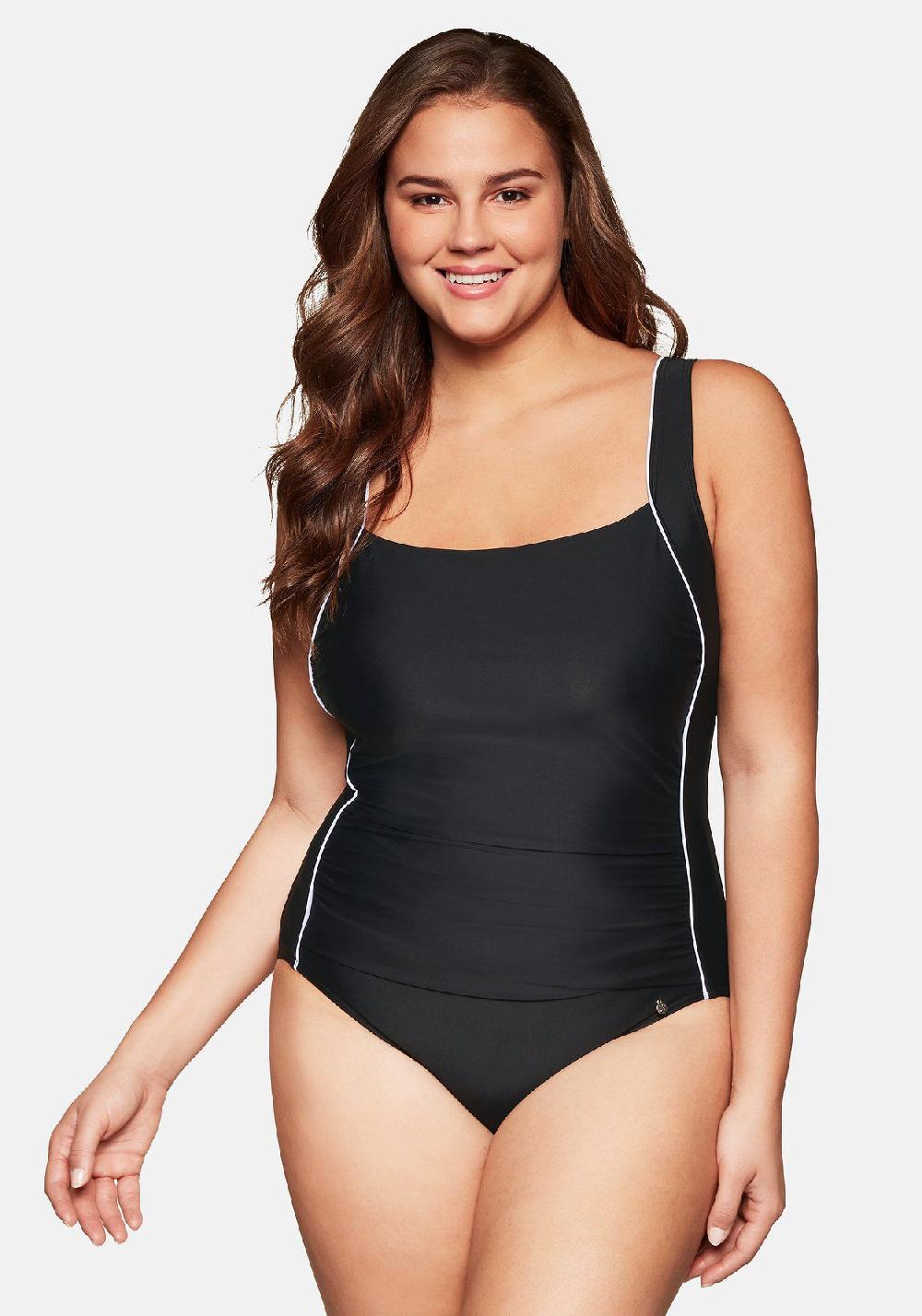 sheego Badeanzug mit verstellbaren Trägern und Shaping-Effekt Bis zu 50% Rabatt