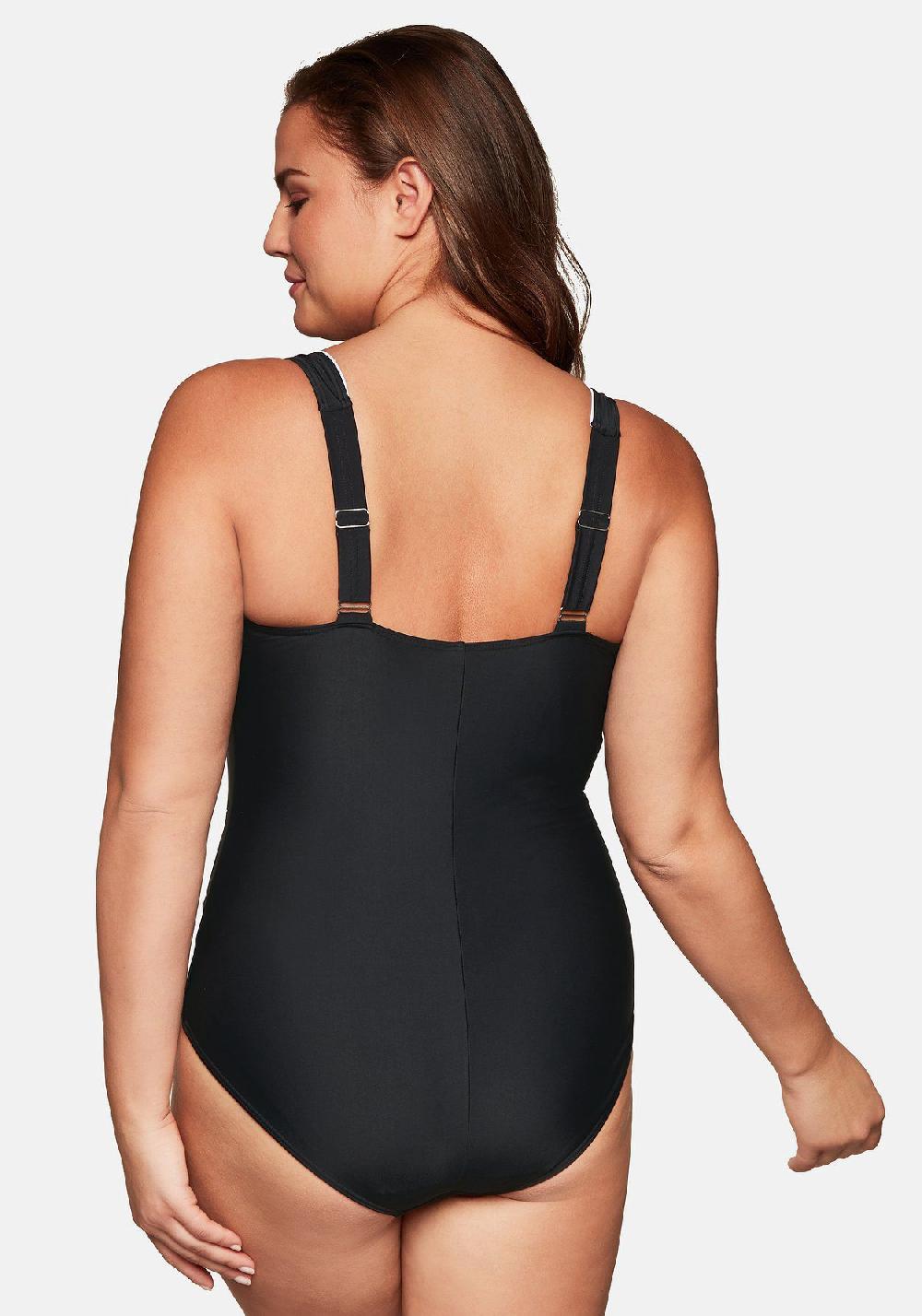 sheego Badeanzug mit verstellbaren Trägern und Shaping-Effekt Bis zu 50% Rabatt