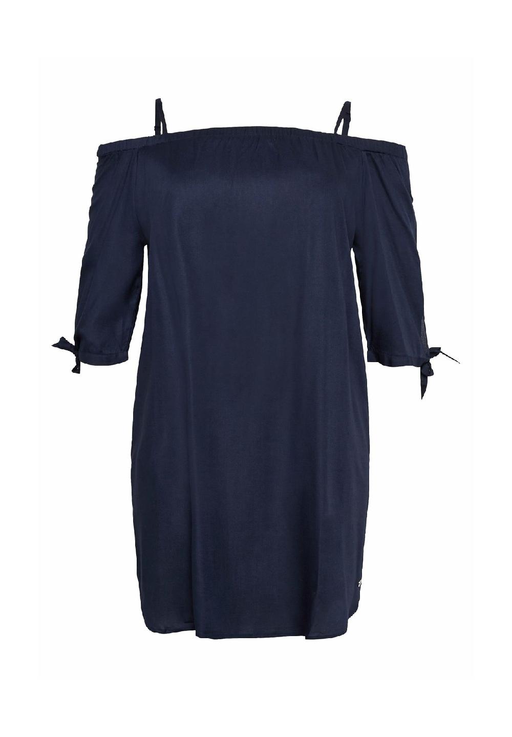 sheego Strandkleid im Carmen-Look mit schmalen Trägern Vierteljährliche Förderung