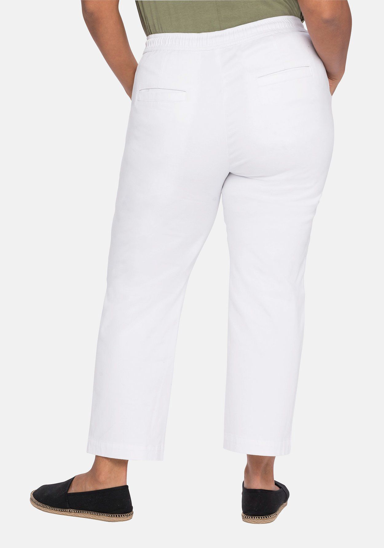 sheego Joggpants mit dehnbarem Bund und Bindeband Super Rabatt