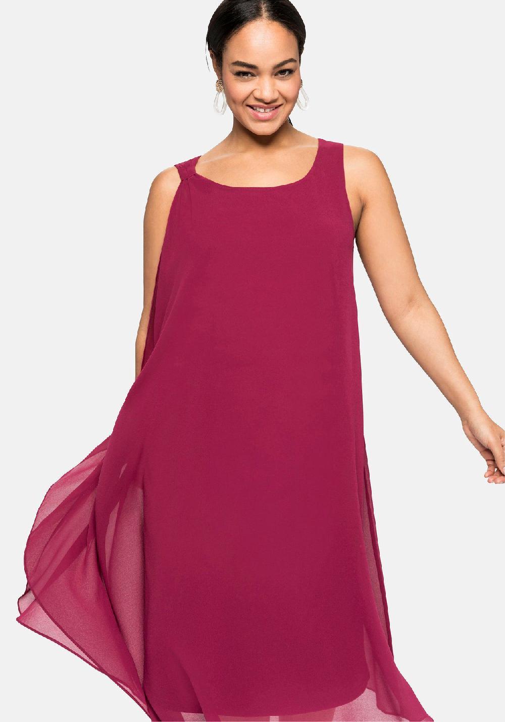 sheego Kleid in figurumspielender Passform 50% Rabatt mit kostenlosem Versand