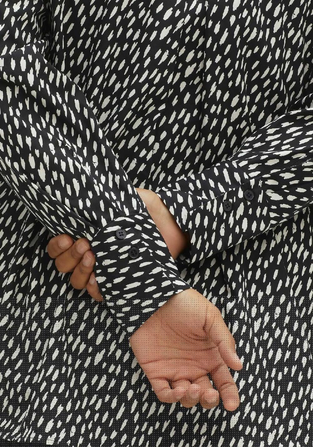 sheego Hemdbluse mit Alloverdruck aus Popeline-Qualität Auslauf