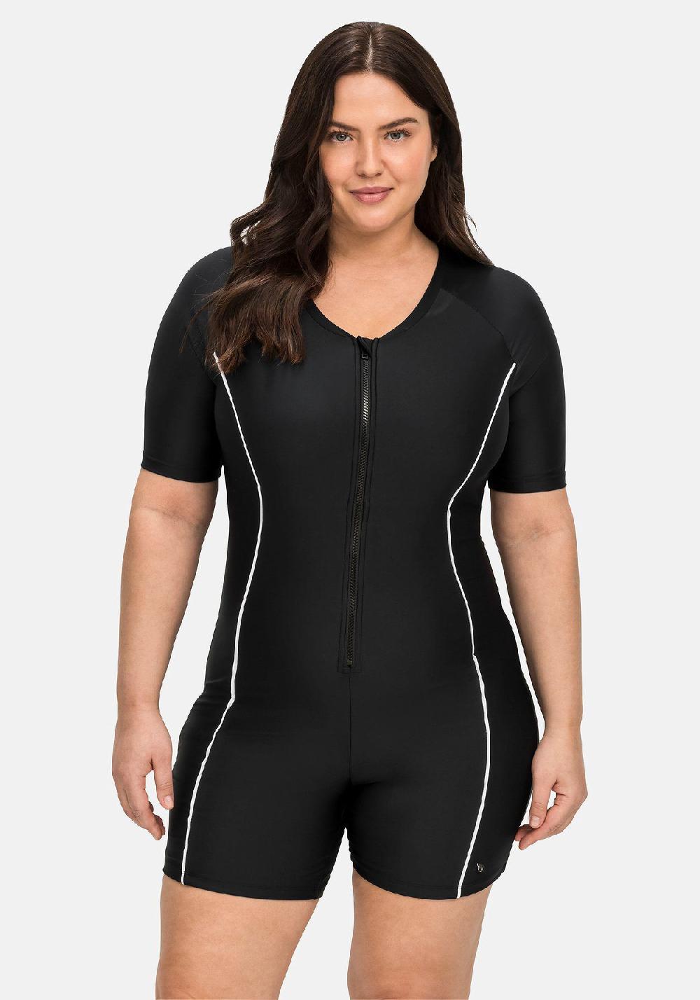 sheego Schwimmanzug mit kurzem Ärmel und kurzem Bein Schlussverkauf