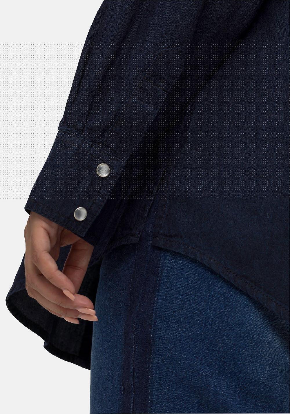 sheego Jeansbluse mit Knopfleiste und Brusttaschen Günstiger Verkauf
