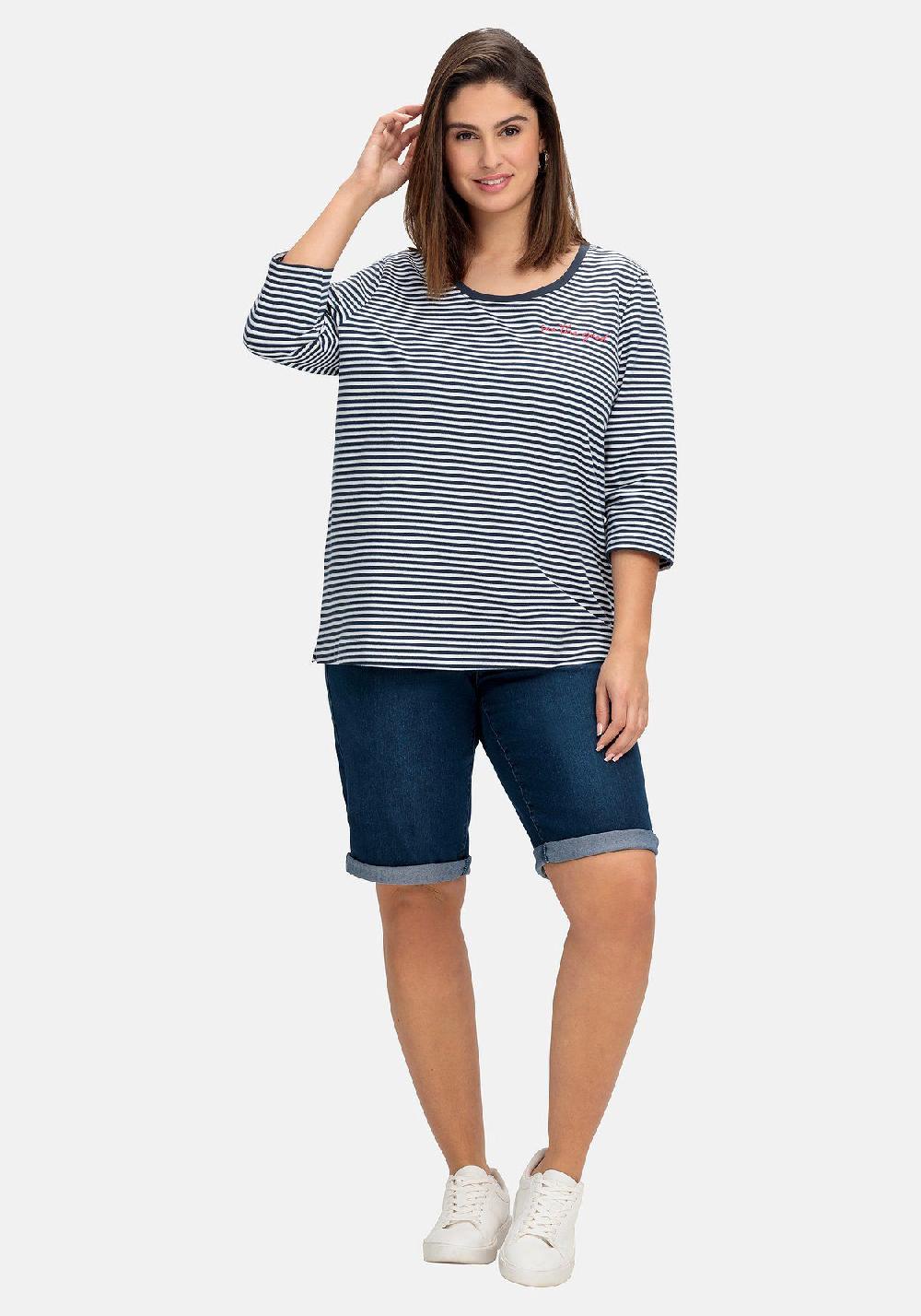 sheego Jeans-Bermudas mit Gummibund im Doppelpack Fabrikverkauf