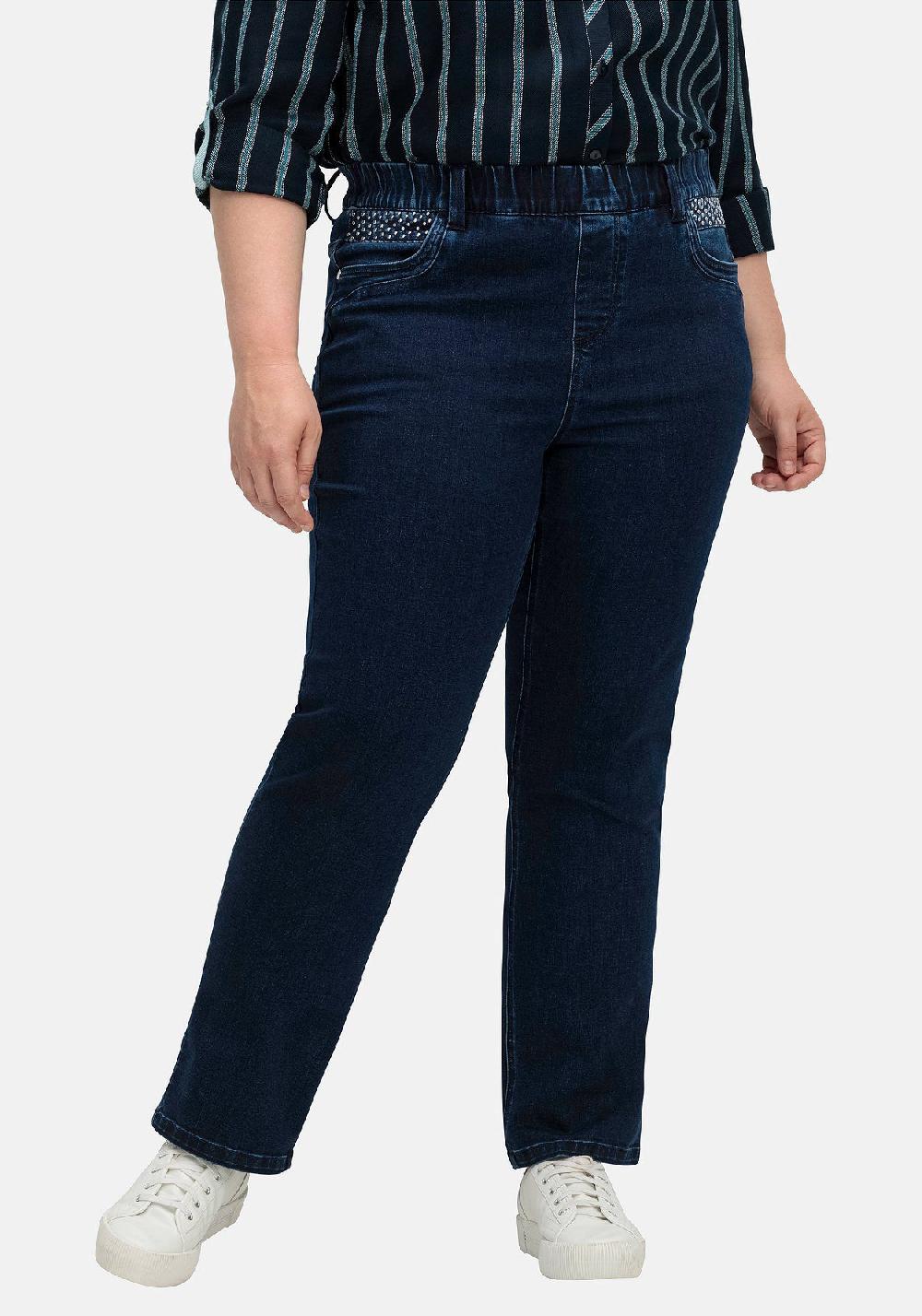 sheego Gerade Jeans mit Powernetz-Einsatz Limitierter Zeitrabatt