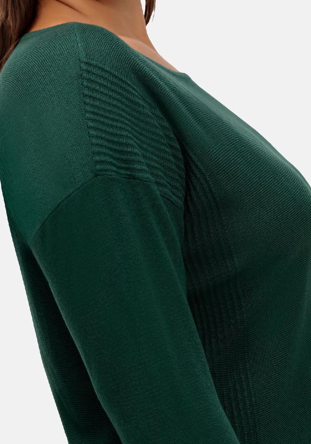 sheego Pullover mit Rundhalsausschnitt und Ripp-Details Sonderangebot