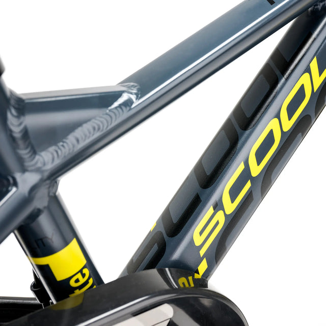 S'COOL S'COOL Junior Bikes XXlite EVO 16 Zoll 1-Gang Dark Grey/Yellow &vert; fahrrad.de Sonderangebot der Fabrik