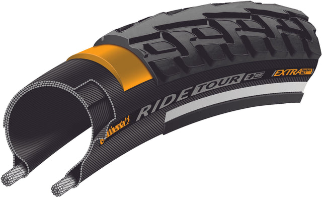 Continental Continental Ride Tour Drahtreifen 28" Reflex schwarz &vert; fahrrad.de Limitierter Zeitrabatt