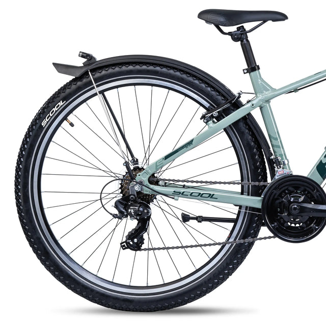 S'COOL S'COOL Junior Bikes troX evo 27 5 Zoll 21-Gang Pastel Green/ Dark Gree &vert; fahrrad.de Tiefpreis