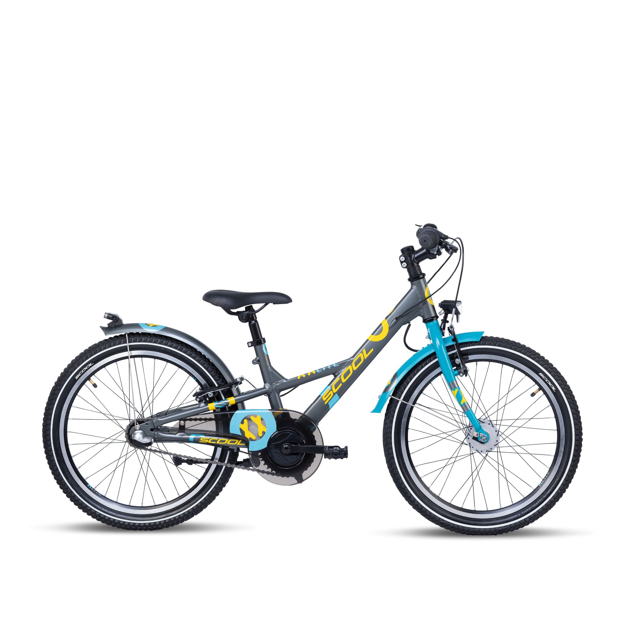 S'COOL S'COOL Junior Bikes Kinderfahrrad XXlite 20 Zoll 3-Gang Dark Grey/Ocea &vert; fahrrad.de Auslauf