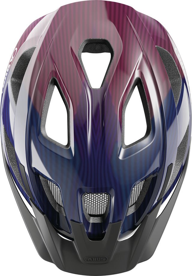 ABUS ABUS Aduro 3.0 LED Helm Urban purple waves &vert; fahrrad.de Clearance-Verkauf
