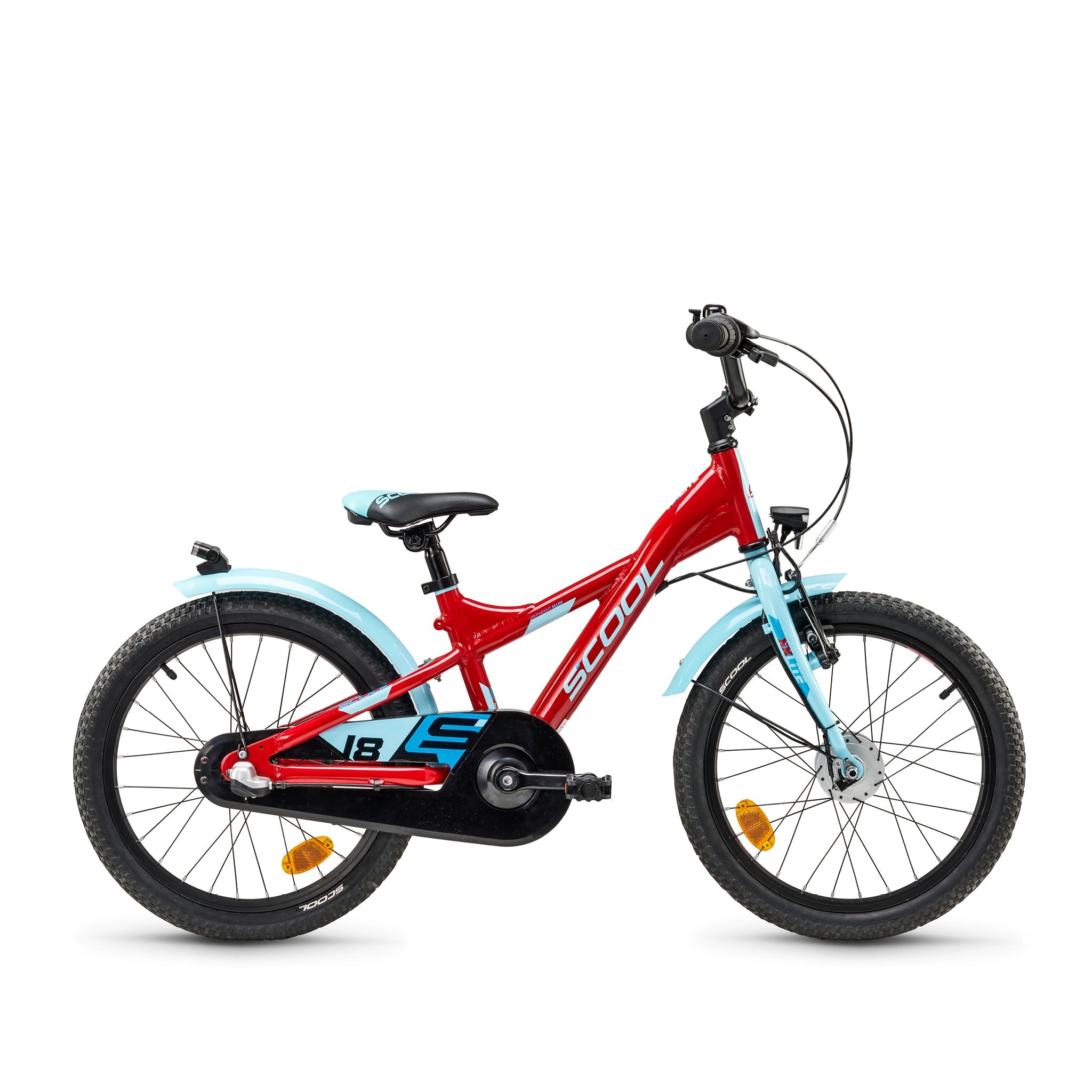 S'COOL S'COOL Junior Bikes XXlite street 18 Zoll 3-Gang Red/Light Blue &vert; fahrrad.de Fabrikverkauf