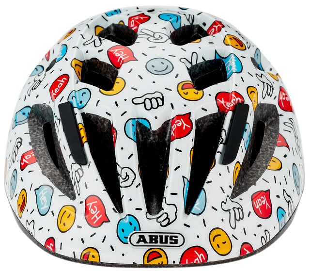 ABUS ABUS Smooty 2.0 Helm Kids weiß smiley &vert; fahrrad.de Preisnachlass