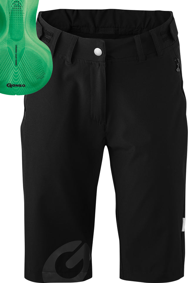 Gonso Gonso Sitivo Fahrradshorts mit Mittlerem Sitzpolster Damen schwarz &vert; fahrrad.de Muttertagsangebot
