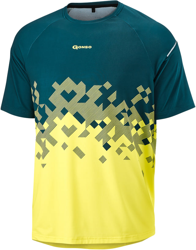 Gonso Gonso Mesores Kurzarm Fahrradshirt Herren petrol/gelb &vert; fahrrad.de Begrenzte Freigabe