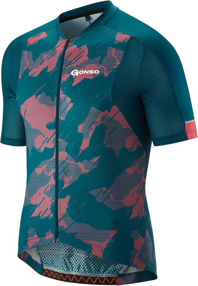 Gonso Gonso Ardole Kurzarm Full-Zip Fahrradtrikot Herren petrol &vert; fahrrad.de Bis zu 60% Rabatt