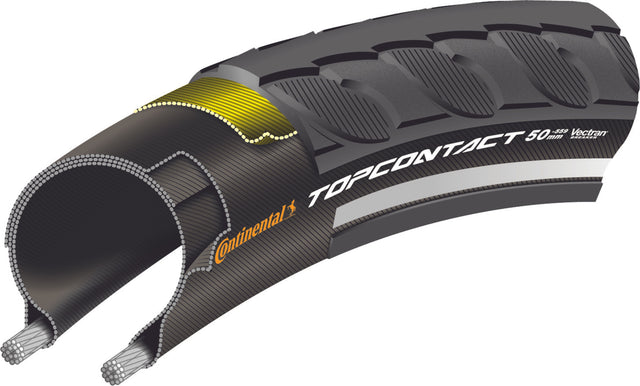 Continental Continental TopContact II Faltreifen 26x2.00" Reflex E-50 schwarz &vert; fahrrad.de Fabrik Onlineshop