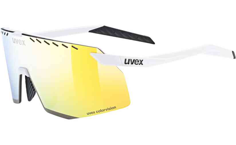 Uvex Pace Stage CV White Matt / Mirror Yellow Super Rabatt