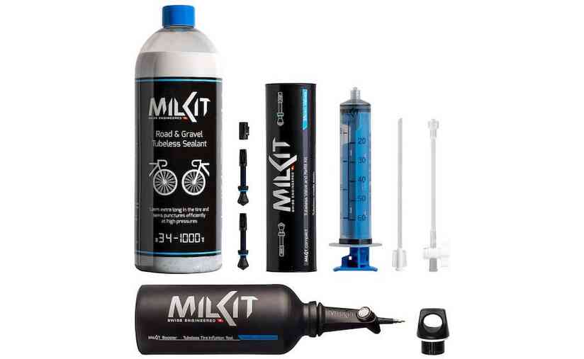 MILKIT Tubeless-Bundle Road & Gravel - 55 mm Ventile Begrenzt auf 3 Tage